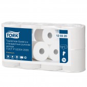 Бумага туалетная в стандартных рулонах Tork Premium(T4) 2сл, 8рул/уп, белая