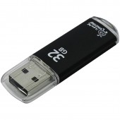 Память Smart Buy USB Flash 32GB V-Cut черный (металл.корпус)