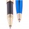 Набор "Delucci": ручка шариковая, 1мм и ручка-роллер, 0,6 мм, синие, корпус синий/золото, подар. уп.