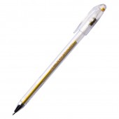 Ручка гелевая Crown, 0,7 мм, металлик