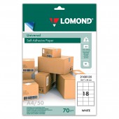 Бумага самоклеящаяся А4 50л. Lomond 18 фр. (66,7*46) Бумага самоклеящаяся А4 50л. Lomond 18 фр. (66,7*46)