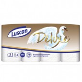 Бумага туалетная "Luscan Deluxe" 3-слойная, белая с тиснением, 8рул./уп., ст.5
