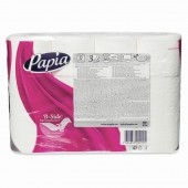 Бумага туалетная Papia 3-слойная, белая, 12 рулонов/упак Бумага туалетная Papia 3-слойная, белая, 12 рулонов/упак