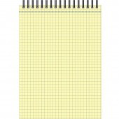Блокнот А4 80л спираль QuickPad желтый в клетку спираль Блокнот А4 80л спираль QuickPad желтый в клетку спираль