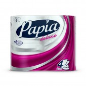 Бумага туалетная Papia Deluxe белая 4сл. 4рул/уп Бумага туалетная Papia Deluxe белая 4сл. 4рул/уп