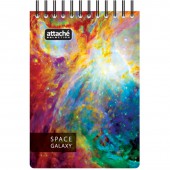 Блокнот А6 120лSpace Galaxy, 107х152мм, 70км, белый Блокнот А6 120лSpace Galaxy, 107х152мм, 70км, белый