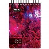 Блокнот А6 120лSpace Galaxy, 107х152мм, 70км, белый