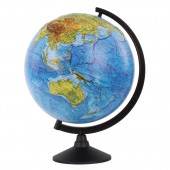 Глобус Земли физический,Классик,рельефный,320мм