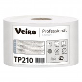 Бумага туалетная для диспенсеров Veiro Comfort с ЦВ 2сл бел втор 215м 6рул/уп. TP210