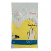 Перчатки Резиновые Vileda Professional  Контракт L, желтые, 100540 Перчатки Резиновые Vileda Professional  Контракт L, желтые, 100540