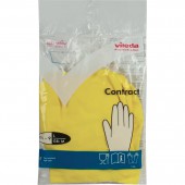 Перчатки Резиновые Vileda Professional  Контракт L, желтые, 100540 Перчатки Резиновые Vileda Professional  Контракт L, желтые, 100540