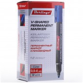 Маркер перманентный Berlingo, скошенный, 0,5-4мм Маркер перманентный Berlingo, скошенный, 0,5-4мм
