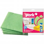 Салфетка универсальная "York", вискоза, 38х30см, 5шт/уп., Салфетка универсальная "York", вискоза, 38х30см, 5шт/уп.,