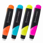 Ластик Brauberg "Blaster", в пластиковом футляре, выдвижной, в дисплее, цвета в ассортименте Ластик Brauberg "Blaster", в пластиковом футляре, выдвижной, в дисплее, цвета в ассортименте