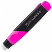 Ластик Brauberg "Blaster", в пластиковом футляре, выдвижной, в дисплее, цвета в ассортименте Ластик Brauberg "Blaster", в пластиковом футляре, выдвижной, в дисплее, цвета в ассортименте