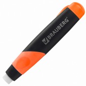 Ластик Brauberg "Blaster", в пластиковом футляре, выдвижной, в дисплее, цвета в ассортименте Ластик Brauberg "Blaster", в пластиковом футляре, выдвижной, в дисплее, цвета в ассортименте