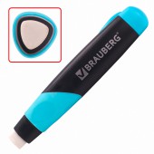 Ластик Brauberg "Blaster", в пластиковом футляре, выдвижной, в дисплее, цвета в ассортименте Ластик Brauberg "Blaster", в пластиковом футляре, выдвижной, в дисплее, цвета в ассортименте