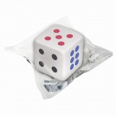 Ластик Brauberg "Game", в форме игральной кости, 24*24*24мм, белый, пакет Ластик Brauberg "Game", в форме игральной кости, 24*24*24мм, белый, пакет
