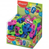 Точилка пластик, 1 отверстие, Maped (Франция) "Boogy", без контейнера, ассорти, дисплей, 063211 Точилка пластик, 1 отверстие, Maped (Франция) "Boogy", без контейнера, ассорти, дисплей, 063211