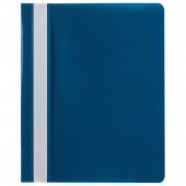 Скоросшиватель пластиковый Brauberg А5, синий