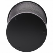 Корзина для бумаг Brauberg "Germanium", большая металлическая 20л, черная Корзина для бумаг Brauberg "Germanium", большая металлическая 20л, черная