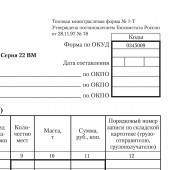 Бланк "Товарно-транспортная накладная", А4 198*275мм, термоусадка, 100 экз.