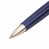 Ручка шариковая Brauberg Perfect, золотые детали, синяя