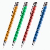 Ручка шариковая Brauberg бизнес-класса "Win", корпус ассорти, серебр. детали, 1мм, синяя