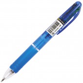 Ручка шариковая Brauberg автомат. "Spectrum", 4-цвет, корп.синий тонирован. ,син,чер,крас,зел