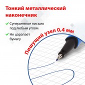 Линер Brauberg, Набор 12 шт., "Aero", супертонкий метал. наконечник 0,4мм, трехгран. корпус Линер Brauberg, Набор 12 шт., "Aero", супертонкий метал. наконечник 0,4мм, трехгран. корпус