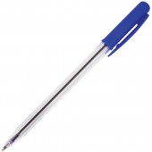 Ручка шариковая Staff эконом, автоматическая, синяя