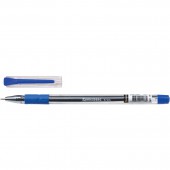 Ручка шариковая масляная Brauberg "Max-oil", c грипом, корпус прозрачный, 0,7 мм, синяя