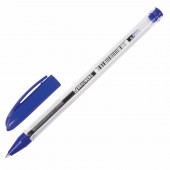 Ручка шариковая масляная Brauberg "Rite-oil", корпус прозрачный, толщина письма 0,7 мм, син