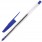 Ручка шариковая масляная Staff эконом, корпус прозрачный, синяя