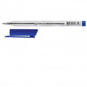 Ручка шариковая Brauberg, трехгранная, корпус прозрачный, 0,7мм, Россия, синяя