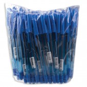 Ручка шариковая Стамм "111 "Офис", корп. тонированный синий, толщина письма 0,7-1мм, ОФ999, синяя