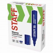 Маркер перманентный нестираемый Staff, эконом, круглый након., 2,5 мм Маркер перманентный нестираемый Staff, эконом, круглый након., 2,5 мм