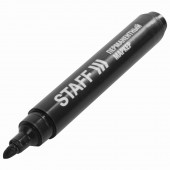 Маркер перманентный нестираемый Staff, эконом, круглый након., 2,5 мм Маркер перманентный нестираемый Staff, эконом, круглый након., 2,5 мм