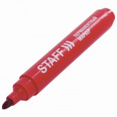 Маркер перманентный нестираемый Staff, эконом, круглый након., 2,5 мм Маркер перманентный нестираемый Staff, эконом, круглый након., 2,5 мм