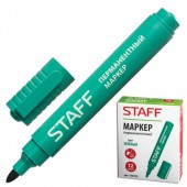Маркер перманентный нестираемый Staff, эконом, круглый након., 2,5 мм Маркер перманентный нестираемый Staff, эконом, круглый након., 2,5 мм