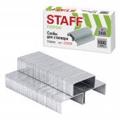 Скобы для степлера №24/6 Staff эконом, 1000 шт. Скобы для степлера №24/6 Staff эконом, 1000 шт.