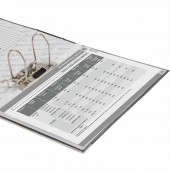Папка-регистратор А4, 80мм Brauberg, фактура стандарт, с мраморным покрытием, черный корешок
