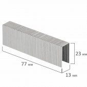 Скобы для степлера №23/24 Brauberg,  1000шт., до 200 листов Скобы для степлера №23/24 Brauberg,  1000шт., до 200 листов