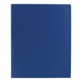 Папка 4 кольца Brauberg, картон/ПВХ, 35мм, синяя, до 180 листов (удвоенный срок службы)