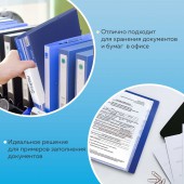 Папка  40 вклад. Brauberg Стандарт, синяя, 0,7мм Папка  40 вклад. Brauberg Стандарт, синяя, 0,7мм