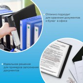 Папка  80 вклад. Brauberg Стандарт, черная, 0,9мм Папка  80 вклад. Brauberg Стандарт, черная, 0,9мм
