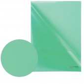Папка-уголок жесткая Brauberg зеленая 0,15мм