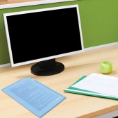 Папка-уголок жесткая Brauberg синяя 0,15мм Папка-уголок жесткая Brauberg синяя 0,15мм