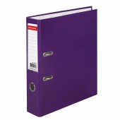 Папка-регистратор А4, 75мм Brauberg, ламинированная, фиолетовая