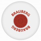 Ластик Brauberg "Energy", круглый, пласт.держатель, диам 30мм, белый, упак.с подв